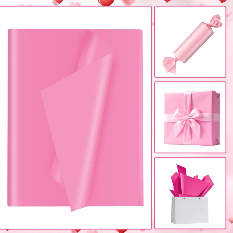 Hlonon 30 Sheets Pink Tissue Paper for Gift Bags, Assorted Pink Tissue Paper Wrap Bulk for Decoration Weddings Birthday DIY Project Valentine's Day Christmas Wrapping Crafts Decor, 14 X 20 Inches - Image 5