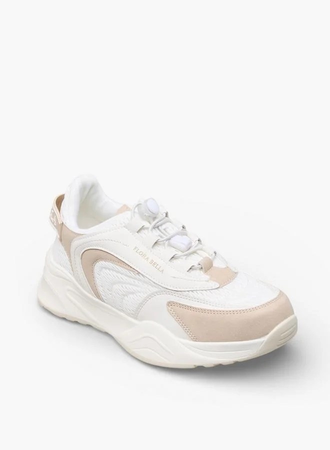 Flora Bella By Shoexpress BEIGE Flora Bella Women Toggle Lace Sneakers for Women | Best Price UAE