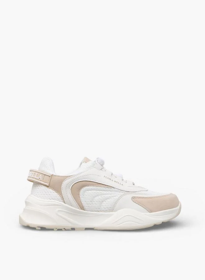 Flora Bella By Shoexpress BEIGE Flora Bella Women Toggle Lace Sneakers for Women | Best Price UAE