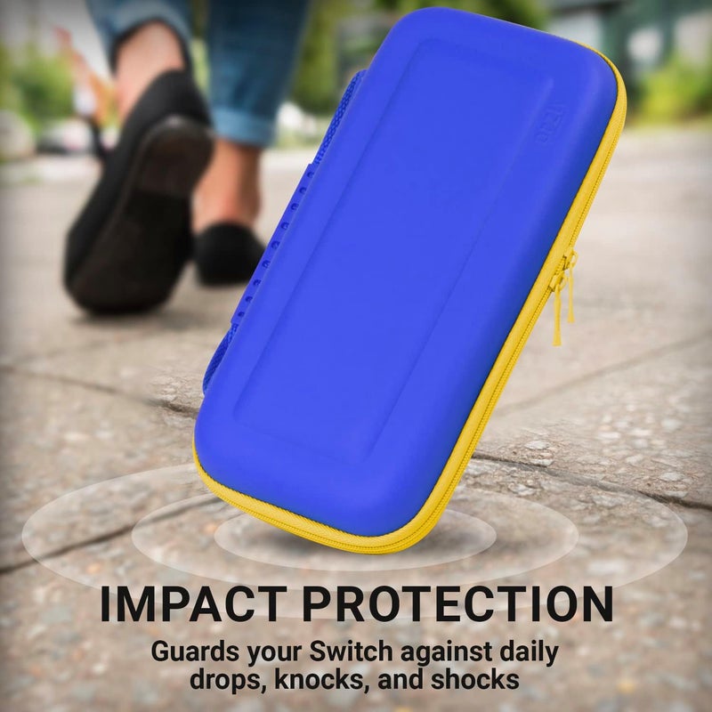 Orzly Carrying Case for Nintendo Switch OLED Console with Accessories and Game Storage Compartment - Easy Clean Case Gift Boxed - Image 5