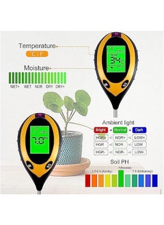 Beauenty Soil Moisture Meter,  Plant Water Monitor 4-in-1 with pH Tester Meter, Gardening Tool Kits for Plant Care, Great for Garden, Lawn, Farm, Indoor & Outdoor Use  - Image 2