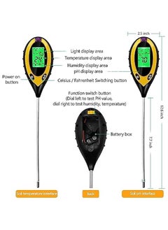 Beauenty Soil Moisture Meter,  Plant Water Monitor 4-in-1 with pH Tester Meter, Gardening Tool Kits for Plant Care, Great for Garden, Lawn, Farm, Indoor & Outdoor Use  - Image 5