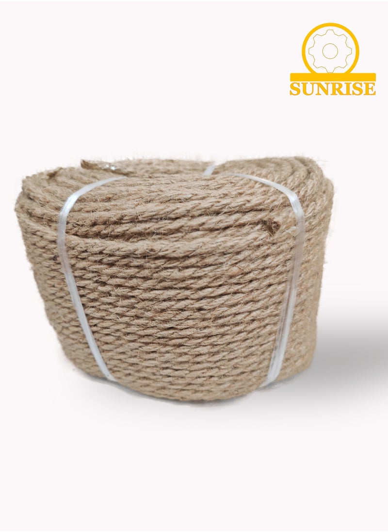 SUNRISE Jute Rope,4mm Thick,91.44m,Strong Hemp Twine Cord For DIY Crafts, Decoration, Gift Wrapping, Garden, Hanging and Packing And Pets Eco Friendly Durable Utility Rope  - Image 1