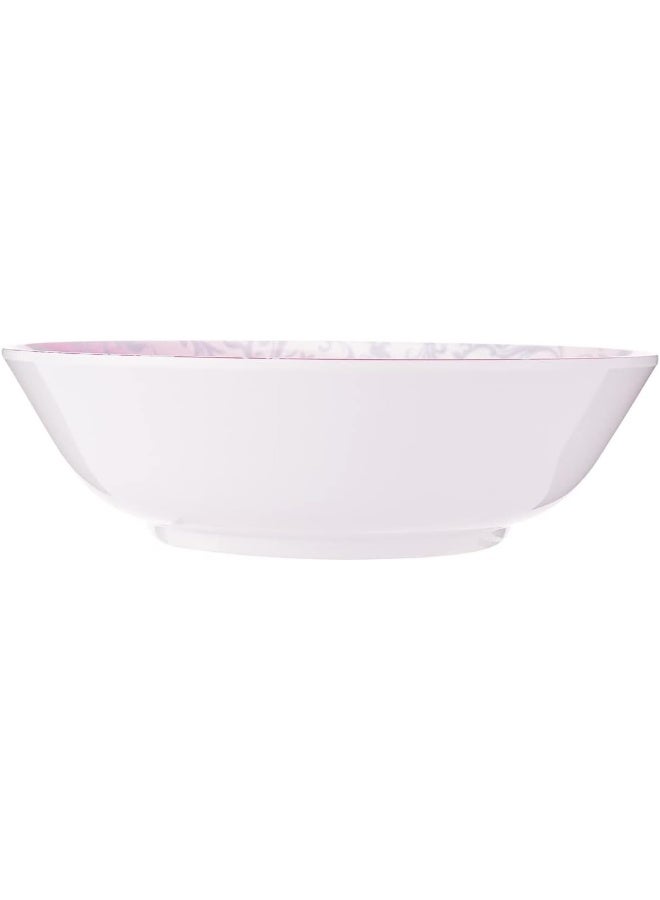 AKDC M/Mine Soup Bowl L(15cm) xW(15cm) xH(4cm) Light Pink And White - Image 1