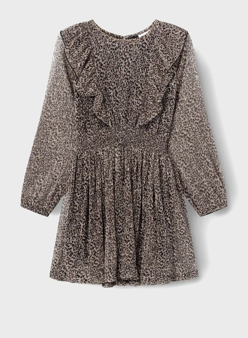 NAME IT Kids Printed Midi Dress
