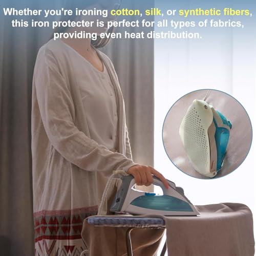 ON STORE Steam Iron Teflon Cover | Non-Stick Heat Resistant Iron Soleplate Cover | Protects Clothes from Shine, Burns & Scorching | Universal Fit for Steam & Dry Irons - Image 3