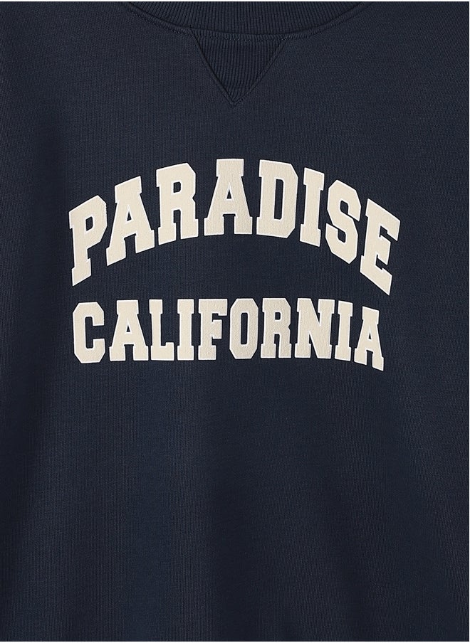 LC WAIKIKI Crew Neck Printed Long Sleeve Girl Sweatshirt  - Image 3