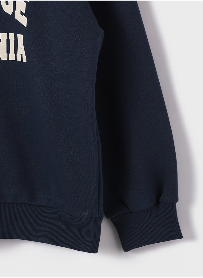LC WAIKIKI Crew Neck Printed Long Sleeve Girl Sweatshirt  - Image 4