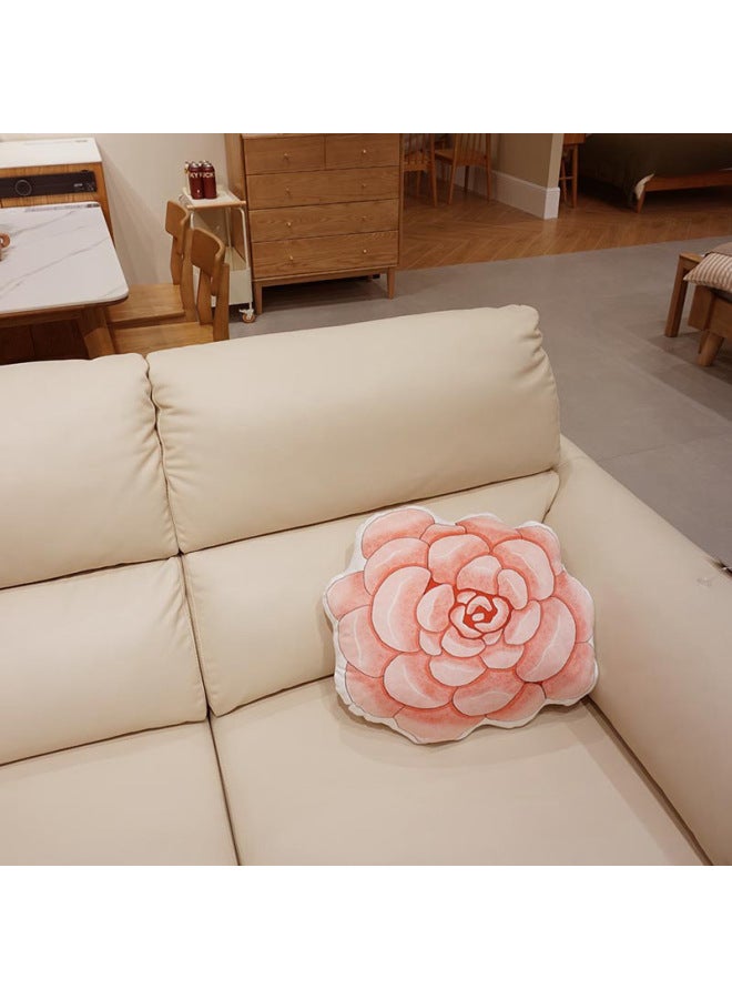Simulation Succulent Pillow Lotus Cushion Plush Toy Cushion Home Accessories Home Pillow Model Room Pillow-Specifications:Dimension As Shown-Color:Flour Flesh - Image 1