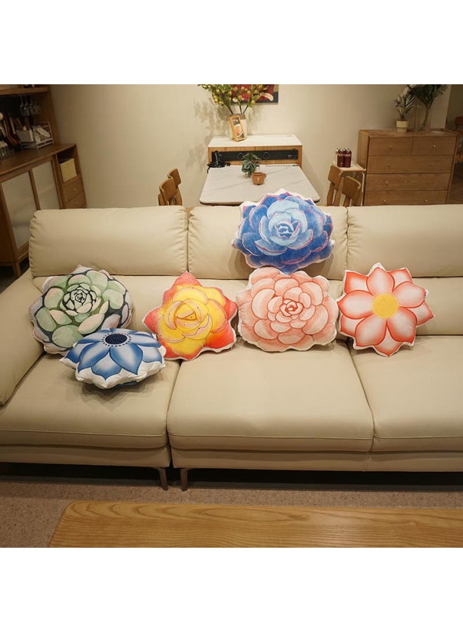 Simulation Succulent Pillow Lotus Cushion Plush Toy Cushion Home Accessories Home Pillow Model Room Pillow-Specifications:Dimension As Shown-Color:Flour Flesh - Image 2