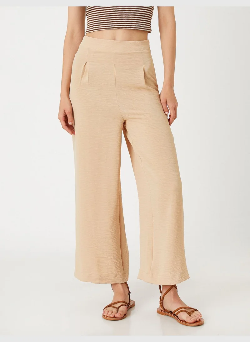 KOTON Culotte Trousers High Waist