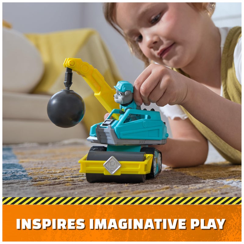 Rubble & Crew, Motorâ€™s Wrecking Ball Toy Truck with Action Figure and Movable Construction Toys, Kids Toys for Ages 3 and Up - Image 5