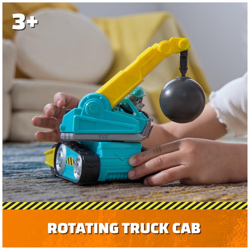 Rubble & Crew, Motorâ€™s Wrecking Ball Toy Truck with Action Figure and Movable Construction Toys, Kids Toys for Ages 3 and Up - Image 3