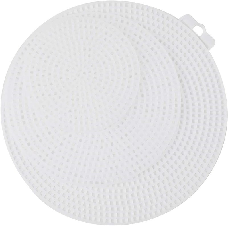Tosnail 60 Pack Round Plastic Canvas Mesh Sheets - 3", 4.5", 5.75" Circle Plastic Mesh Mat for Embroidery, Crafting - Image 3