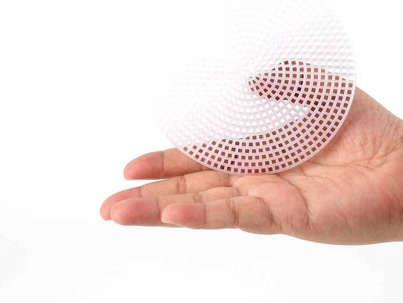 Tosnail 60 Pack Round Plastic Canvas Mesh Sheets - 3", 4.5", 5.75" Circle Plastic Mesh Mat for Embroidery, Crafting - Image 4