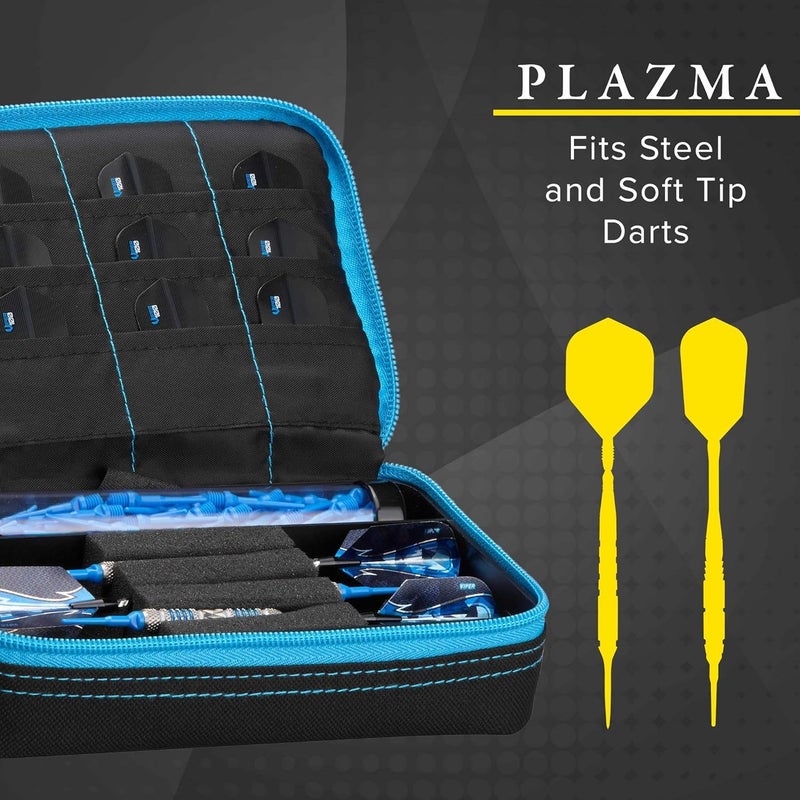 CASEMASTER Plazma Dart Case for Soft and Steel Tip Darts, Holds 3 Darts and Features Built-In Storage Tube and Pockets for Flights, Tips, Shafts, and Personal Items - Image 5