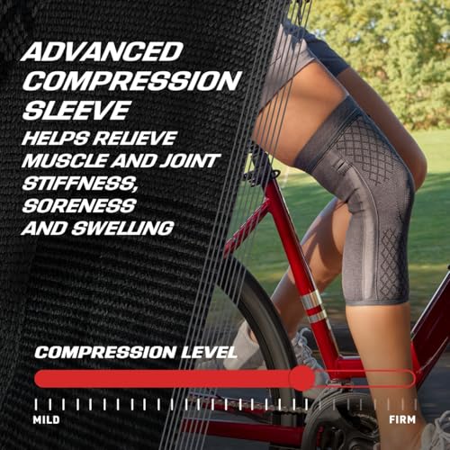 ACE Brand Flex Comfort Compression Knee Sleeve with Stabilizers 208703 XLarge - Image 3