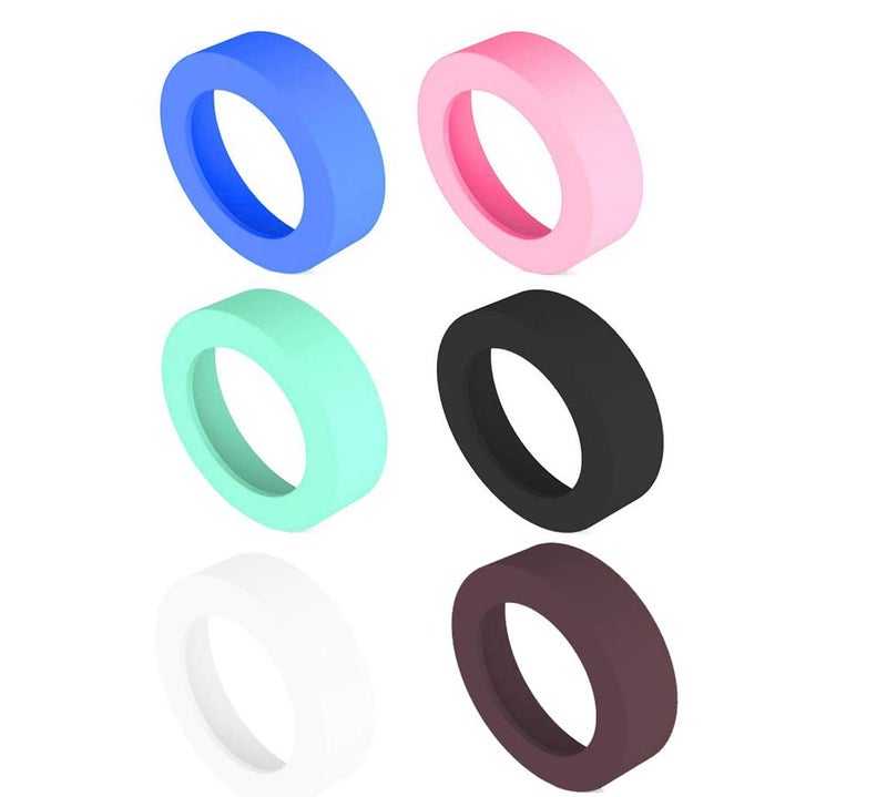 glasstore Water Bottles Bottom Silicone Sleeve Protective Cover CapSilicone Sleeve Vacuum Cup Special Sheath Cup Bottom Ring Cover Coaster6PCS 