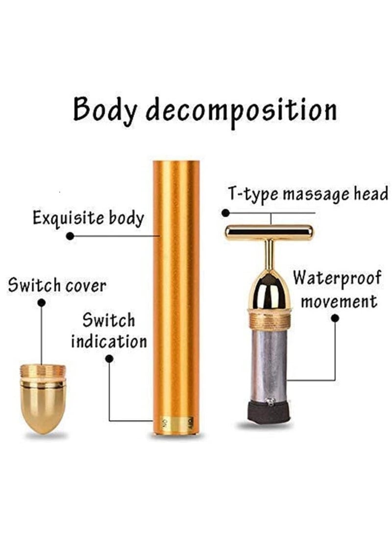 ELTRAZONE - 24K Gold Vibrating Energy Roller – Your Secret to Firm, Radiant, and Youthful Skin - Image 1