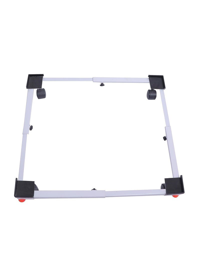 DIVI HOME DIVI HOMEAdjustable Wheeled Metal StandTrolley Suitable for Front and top Load Washing MachineRefrigeratorDishwasher Multipurpose Metal Trolley with Wheels White  - Image 3