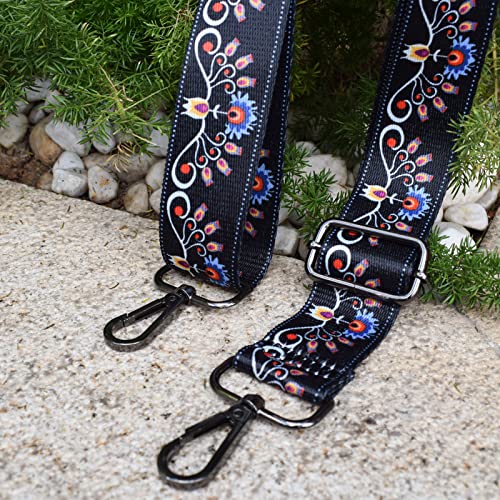 ROYGBCP Replacement Purse Strap Adjustable Crossbody Handbag Stripe Wide Bag Straps Guitar strap for Women - Image 2