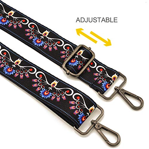 ROYGBCP Replacement Purse Strap Adjustable Crossbody Handbag Stripe Wide Bag Straps Guitar strap for Women - Image 4