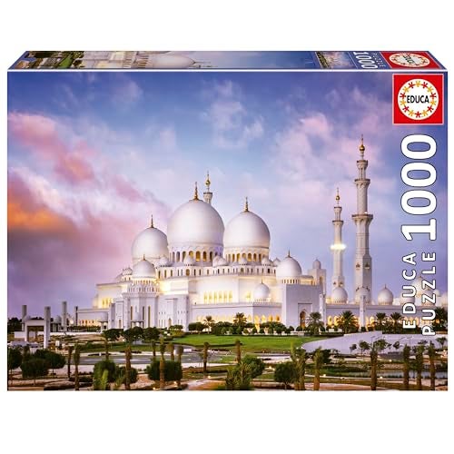 Educa 1000 Piece Puzzle for Adults Sheikh Zayed Grand Mosque 14 Years Old 19644 - Image 1