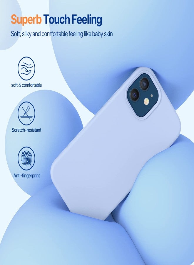 ميراكيس جراب Miracase متوافق مع iPhone 12 وiPhone 12 Pro، جراب من المطاط السائل من جل السيليكون لحماية الجسم بالكامل ومضاد للصدمات والسقوط لهاتف iPhone 12/12 Pro مقاس 6.1 بوصة، أرجواني قرنفلي - Image 3