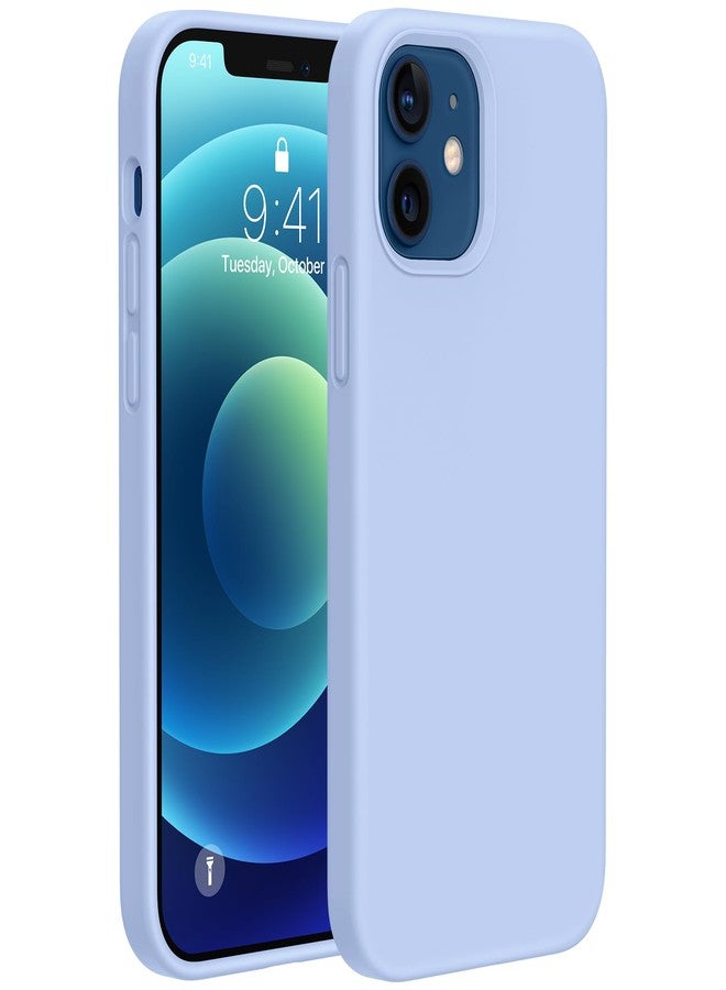 ميراكيس جراب Miracase متوافق مع iPhone 12 وiPhone 12 Pro، جراب من المطاط السائل من جل السيليكون لحماية الجسم بالكامل ومضاد للصدمات والسقوط لهاتف iPhone 12/12 Pro مقاس 6.1 بوصة، أرجواني قرنفلي - Image 1