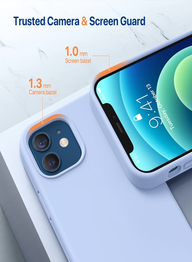 ميراكيس جراب Miracase متوافق مع iPhone 12 وiPhone 12 Pro، جراب من المطاط السائل من جل السيليكون لحماية الجسم بالكامل ومضاد للصدمات والسقوط لهاتف iPhone 12/12 Pro مقاس 6.1 بوصة، أرجواني قرنفلي - Image 5