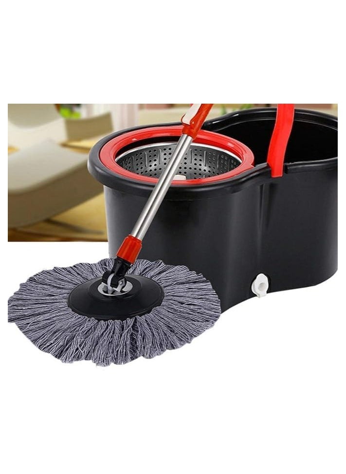 جاجيك New Magic Mop Replacement Head | 360° Rotating Easy Hand Spin | Microfiber Spinning Mop - Gray | Efficient Cleaning for All Surfaces  - Image 1