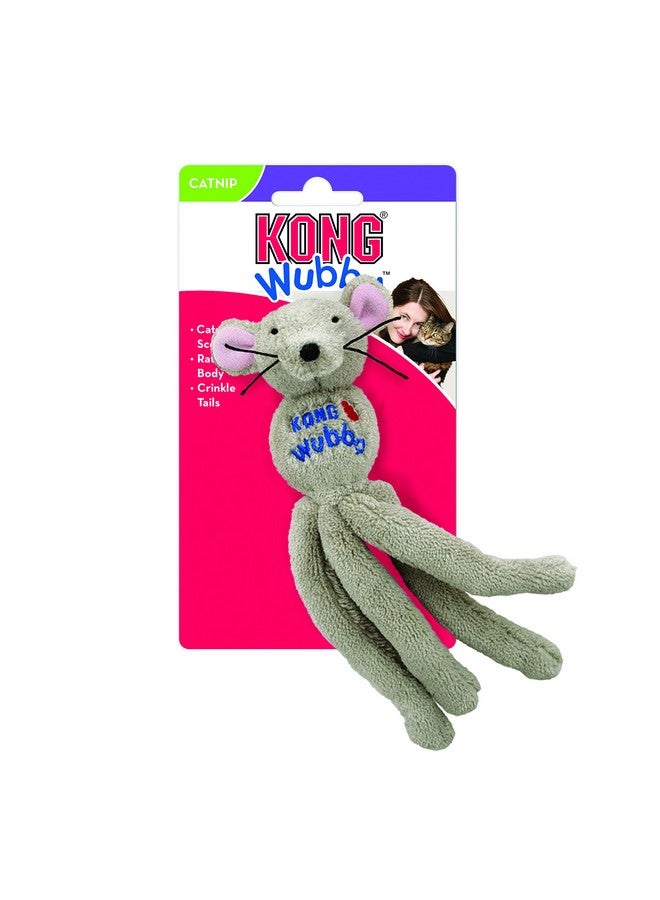 كونج كونغ - كات ووبا ماوس - لعبة قطيفة ناعمة من عشبة النعناع البري، مجعدة وخشخشة (ألوان متنوعة) - Image 3