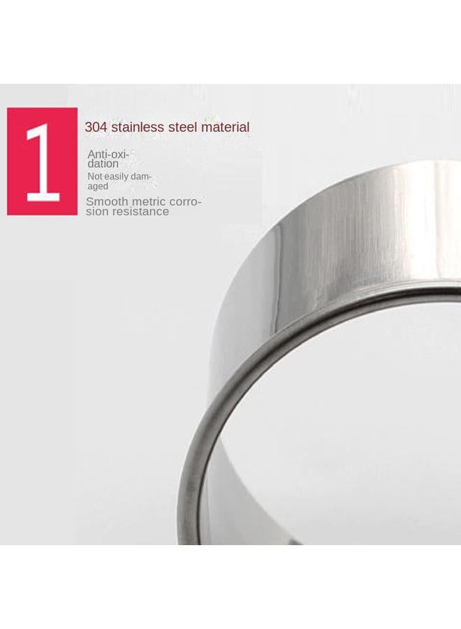 Bluejw 304 Stainless Steel Mousse Ring 12 Piece Set Curling Round Cake Mold Sugar Toast Cookie Mold Baking Tool - Image 3