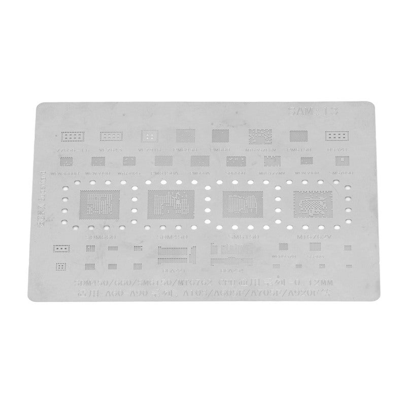 BGA Reballing Stencil 0.12mm Stainless Steel Phone CPU Rework Tool - Fast Tinning Accurate Positioning Stencil for SDM450 SM6150 MT6762 IC Chip Repair - Image 5
