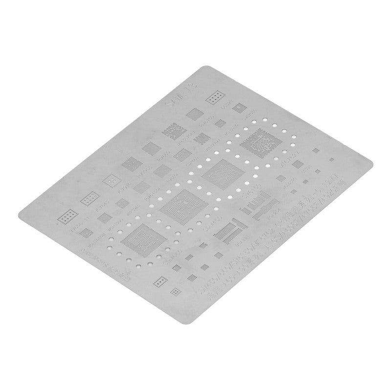 BGA Reballing Stencil 0.12mm Stainless Steel Phone CPU Rework Tool - Fast Tinning Accurate Positioning Stencil for SDM450 SM6150 MT6762 IC Chip Repair - Image 3