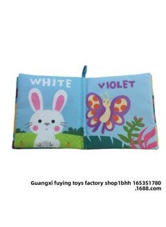 Generic Vegetable Pattern 0-3 Years Old Baby Cloth Book Early Education Enlightenment Toys Can Bite Not Fade Direct Sales-Color:Blue  - Image 1