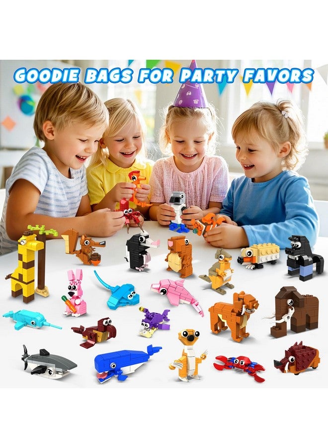 HOGOKIDS 24 Pack Large Building Set Party Favors for Kids - 1000 PCS Mini Blocks Toy to Build Realistic Animals, Goodie Bag Stuffers Classroom Prizes Easter Birthday Gifts for Boys Girls Ages 6-12 - Image 5