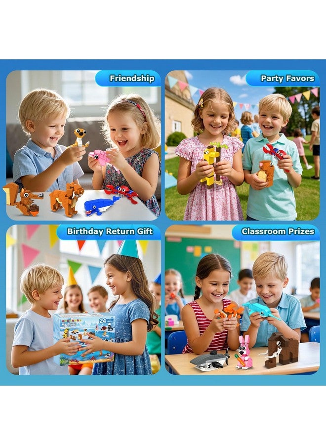 HOGOKIDS 24 Pack Large Building Set Party Favors for Kids - 1000 PCS Mini Blocks Toy to Build Realistic Animals, Goodie Bag Stuffers Classroom Prizes Easter Birthday Gifts for Boys Girls Ages 6-12 - Image 4