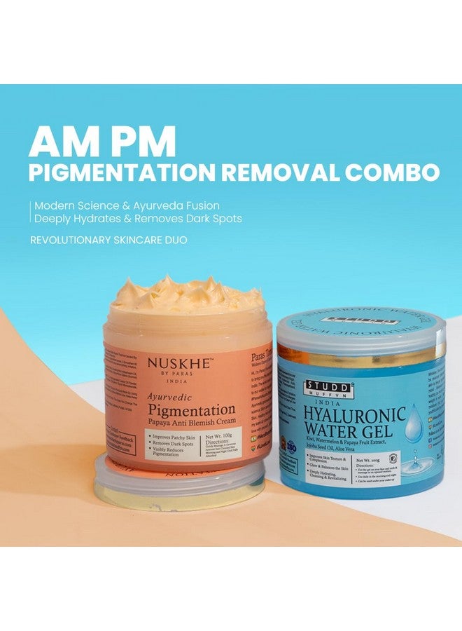 Nuskhe By Paras Am Pm Combo | Special Hyaluronic Gel And Pigmentation Cream Combo For Glowing Skin (Each 100 Ml) (Pack Of 2) - Image 3