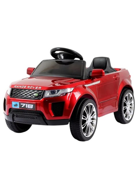 Range Rover Electric Kids Ride On Car - Stylish Red, 6V Battery, 2 Motors & Full Entertainment Features