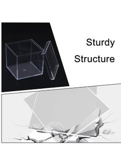 Y&D Clear Acrylic Boxes with Lid - 4 Pack 5.5 x cm Small Lucite for Gifts, Weddings, Party Favors, Treats, Candies & Accessories, Plastic Storage  - Image 4