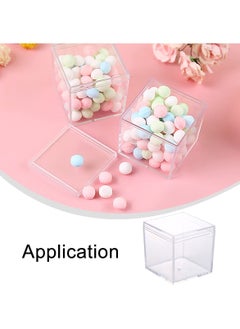 Y&D Clear Acrylic Boxes with Lid - 4 Pack 5.5 x cm Small Lucite for Gifts, Weddings, Party Favors, Treats, Candies & Accessories, Plastic Storage  - Image 5