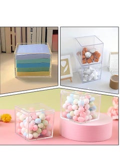 Clear Acrylic Boxes with Lid - 4 Pack 5.5 x cm Small Lucite for Gifts, Weddings, Party Favors, Treats, Candies & Accessories, Plastic Storage - pzsku/Z377D2812380B0B7C19BFZ/45/_/1704622543/fc872d4c-13c5-43d1-ba57-b1a9f3ced3f7