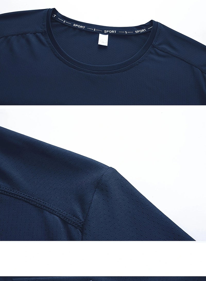 PATELIS PLUS Size 7XL for Men Quick Drying and cool feeling T-shirt for Men Round Neck Plus Size  sport Short Sleeve Oversized T Shirt  - Image 5