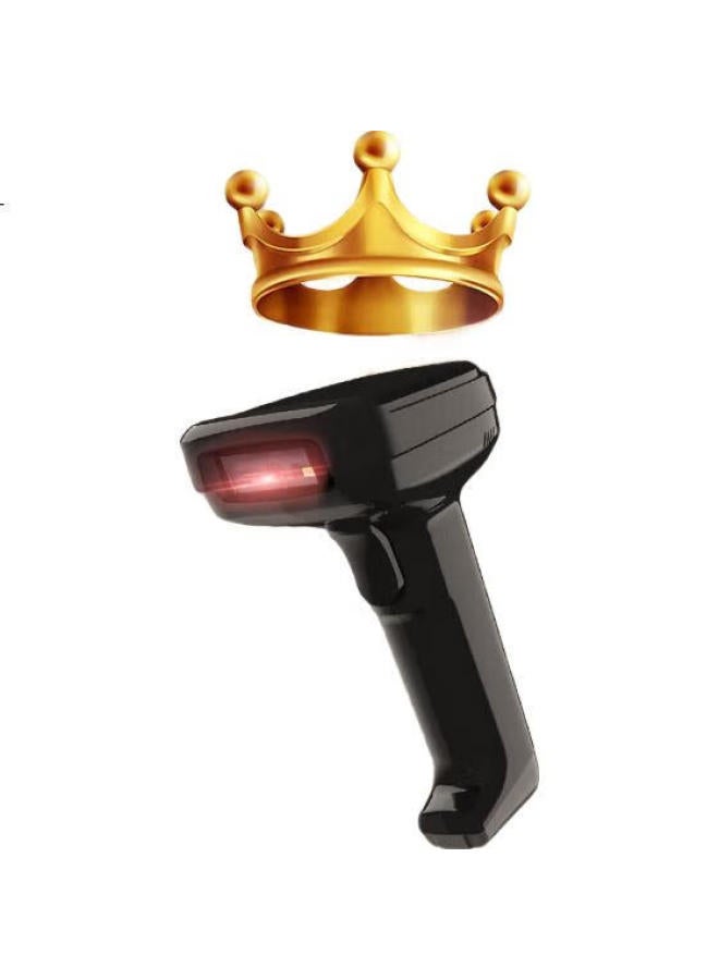 Deli Barcode Scanner, Wired Barcode Scanning Gun, Pharmaceutical Traceability Barcode Scanner, Qr Code Cashier Medical Insurance Payment, Express Delivery Logistics Inquiry Spare Parts Warehouse 14952 Black - Image 3