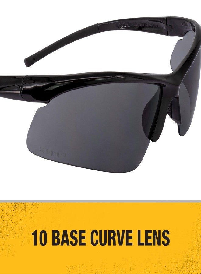 ديوالت نظارات واقية من DEWALT DPG51-2C Radius Smoke 10 ذات قاعدة منحنية وعدسات أمان - Image 3