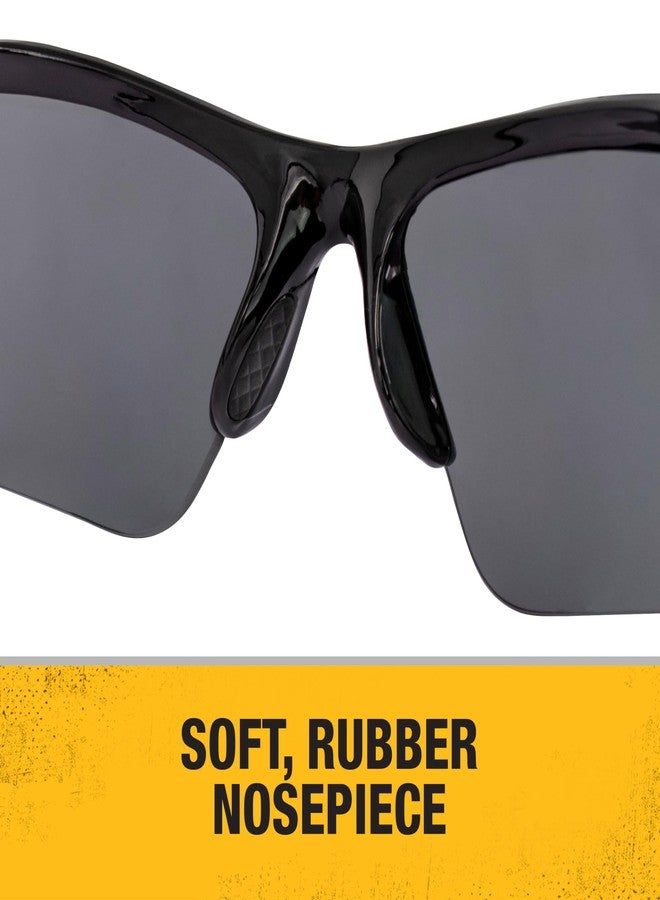 ديوالت نظارات واقية من DEWALT DPG51-2C Radius Smoke 10 ذات قاعدة منحنية وعدسات أمان - Image 4