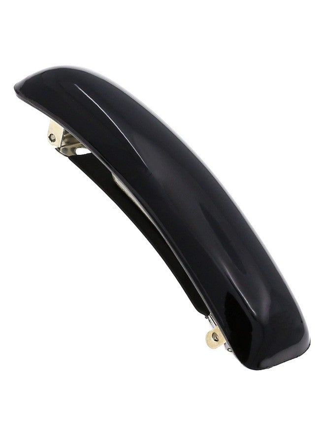 CAMILA Paris Cp3019 French Hair Barrette Clip For Girls Black Rubberized Metal Clasp Strong Hold Grip Hair Clips For Women No Slip Durable And Styling Girls Hair Accessories Made In France - Image 1