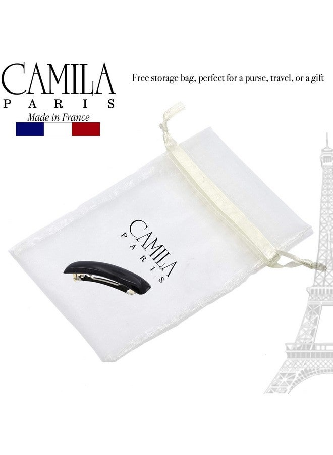 CAMILA Paris Cp3019 French Hair Barrette Clip For Girls Black Rubberized Metal Clasp Strong Hold Grip Hair Clips For Women No Slip Durable And Styling Girls Hair Accessories Made In France - Image 5