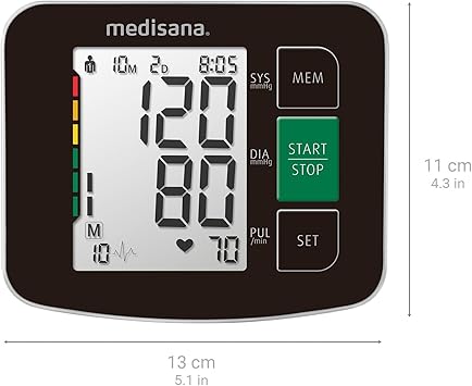 Medisana BU 516 Upper Arm Blood Pressure Monitor Precise Blood Pressure and Pulse Measurement with Memory Function Traffic Light Scale Function to Indicate an Irregular Heartbeat - Image 2